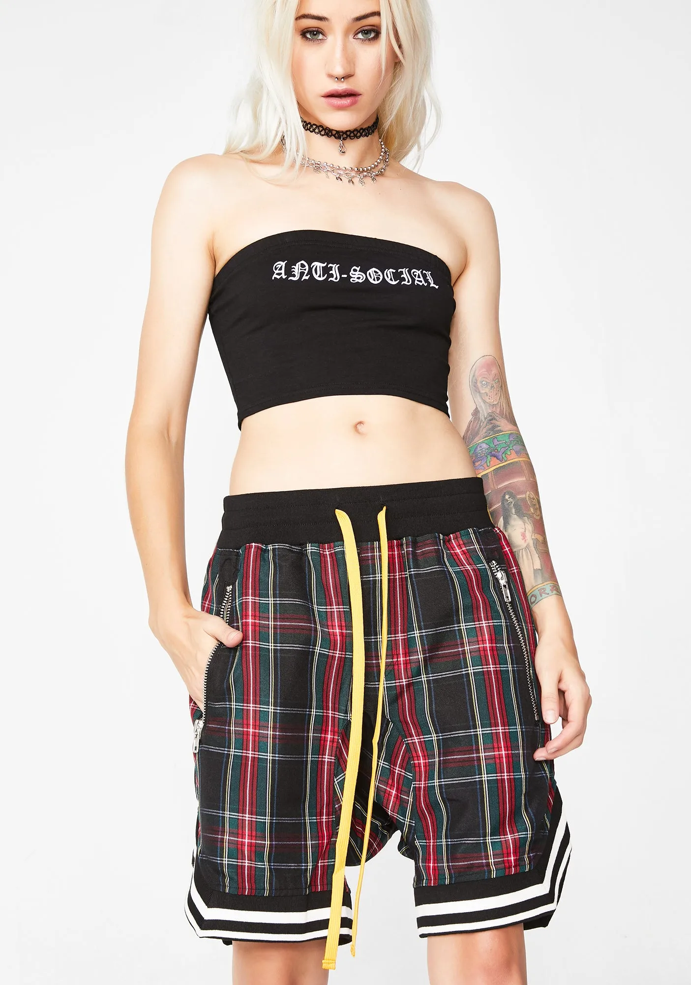 Tartan Plaid Shorts-