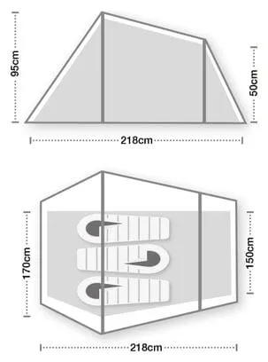 Terra Nova Coshee 3 Person Tent Green