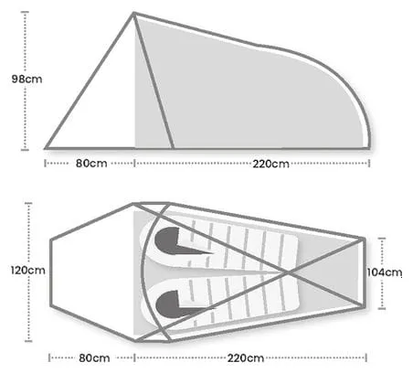 Terra Nova Trident 2 Green 2 Person Tent