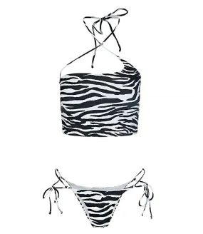 THE ATTICOZEBRA PRINTED BIKINI