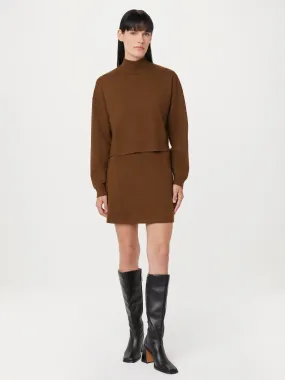 The Compact Mockneck Sweater in Tiramisu