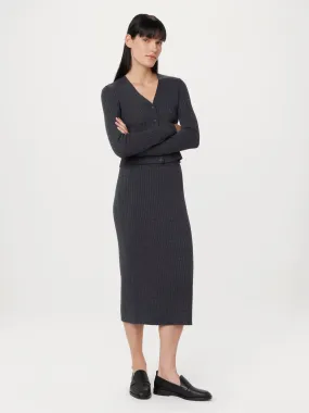 The Merino Sweater Skirt in Charcoal Grey