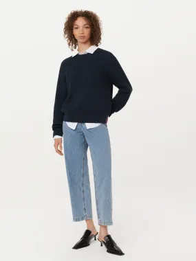 The SeaCell Boxy Sweater in Space Blue