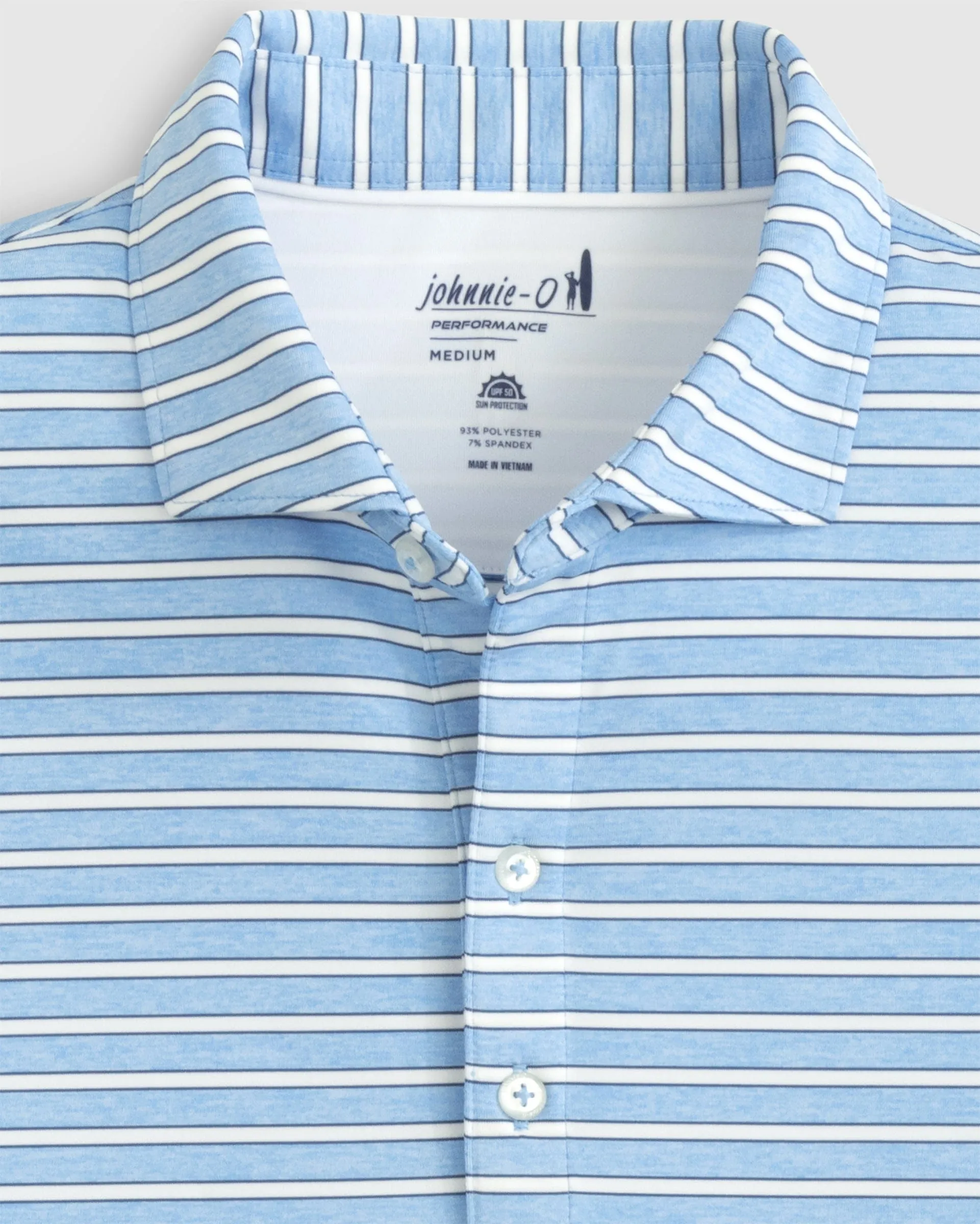 Thorton Striped Jersey Performance Polo