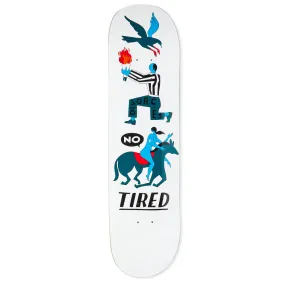 Tired Skateboards Oh Hell No 8.25 DeckWhite