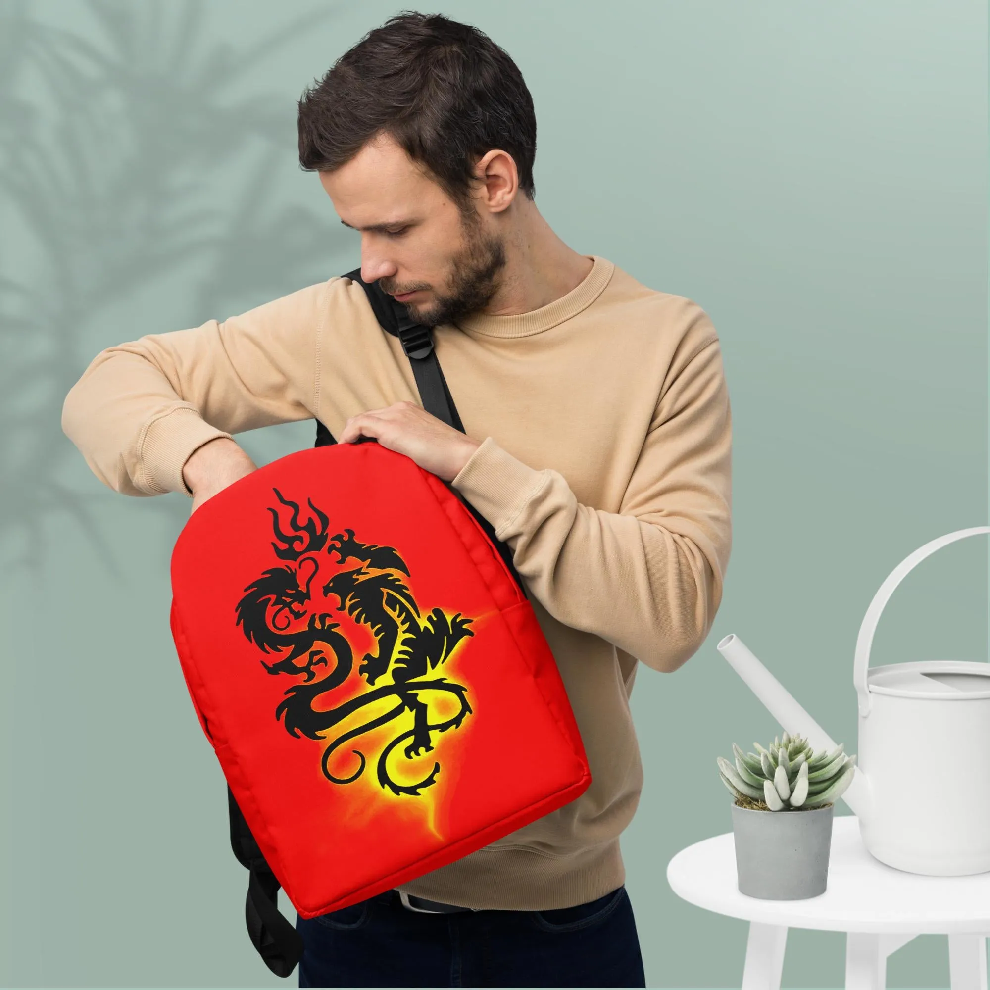 Tribal Tiger and Dragon Minimalist Backpack