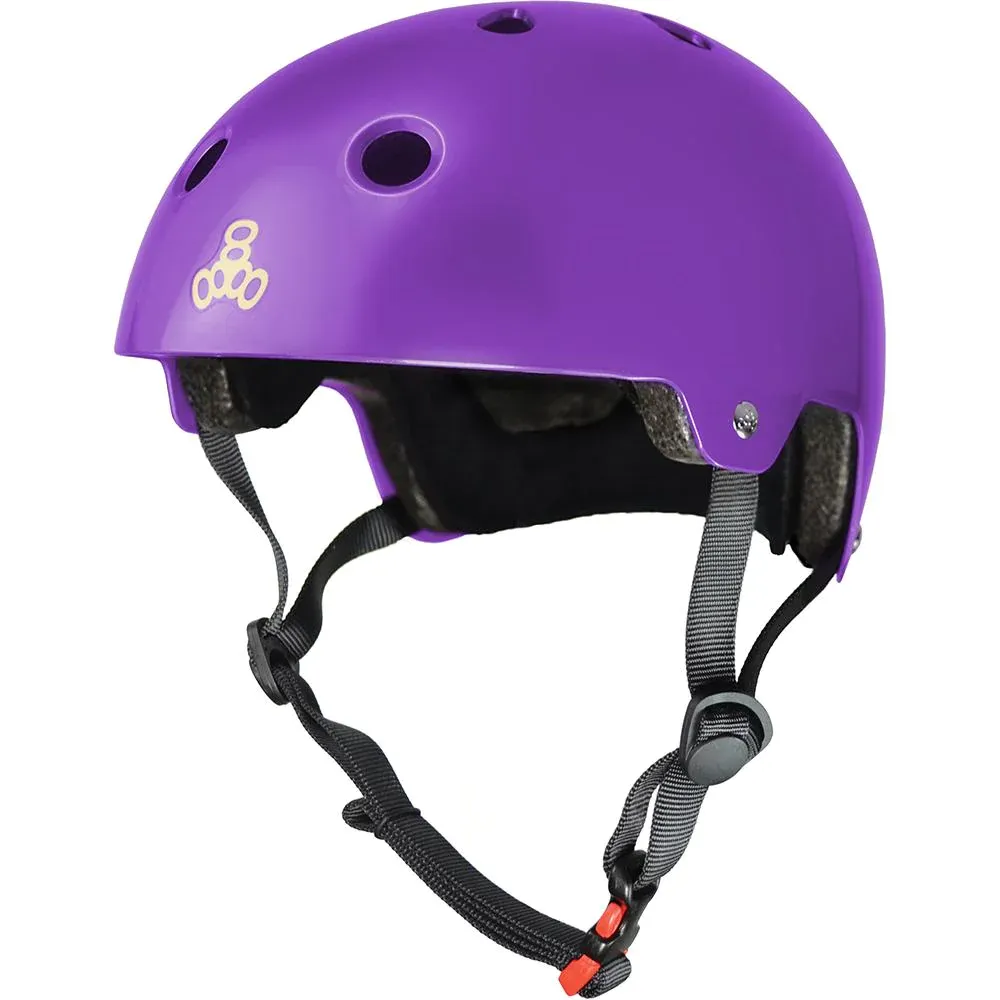 Triple 8 THE Certified Helmet SS Purple Gloss