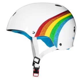 Triple 8 THE Certified SS Rainbow Sparkle White Limited Edition Helmet