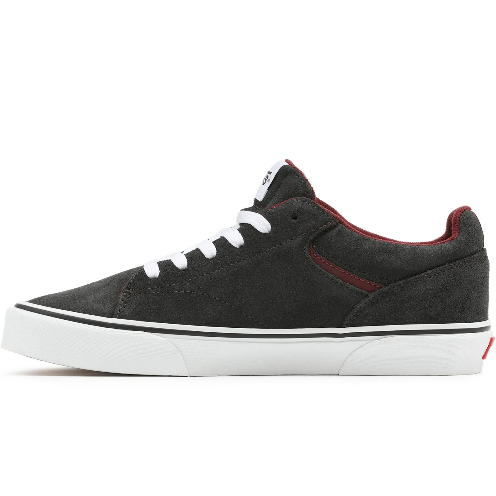 Vans Mens Seldan Low Rise Leather Look Lace Up Trainers - Black