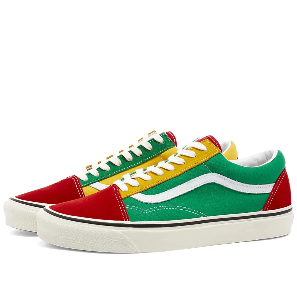 Vans Old Skool 36 DXRed, Emerald & Yellow