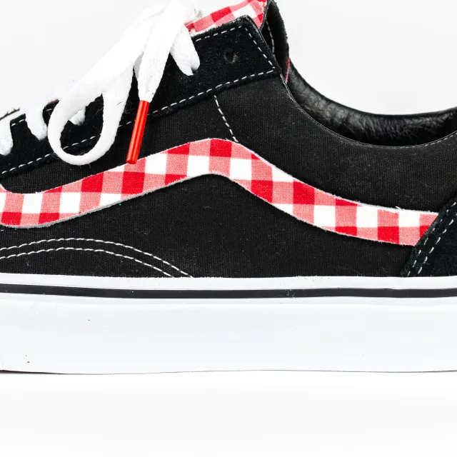 Vans Old Skool Low Top Custom  'Original Red Plaid' Edition