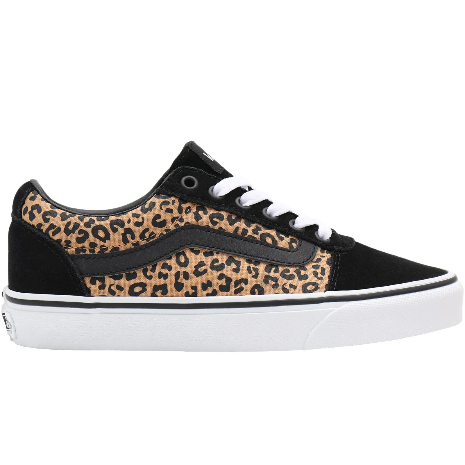 Vans Womens Ward Low Rise Animal Print Canvas Trainers - Cheetah