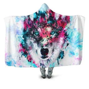 Wolf Hooded Blanket