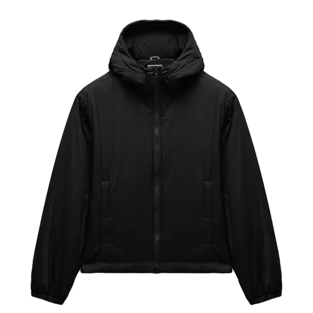 WOVEN RIPSTOP SIGNAL HOODIE JACKET BLACK