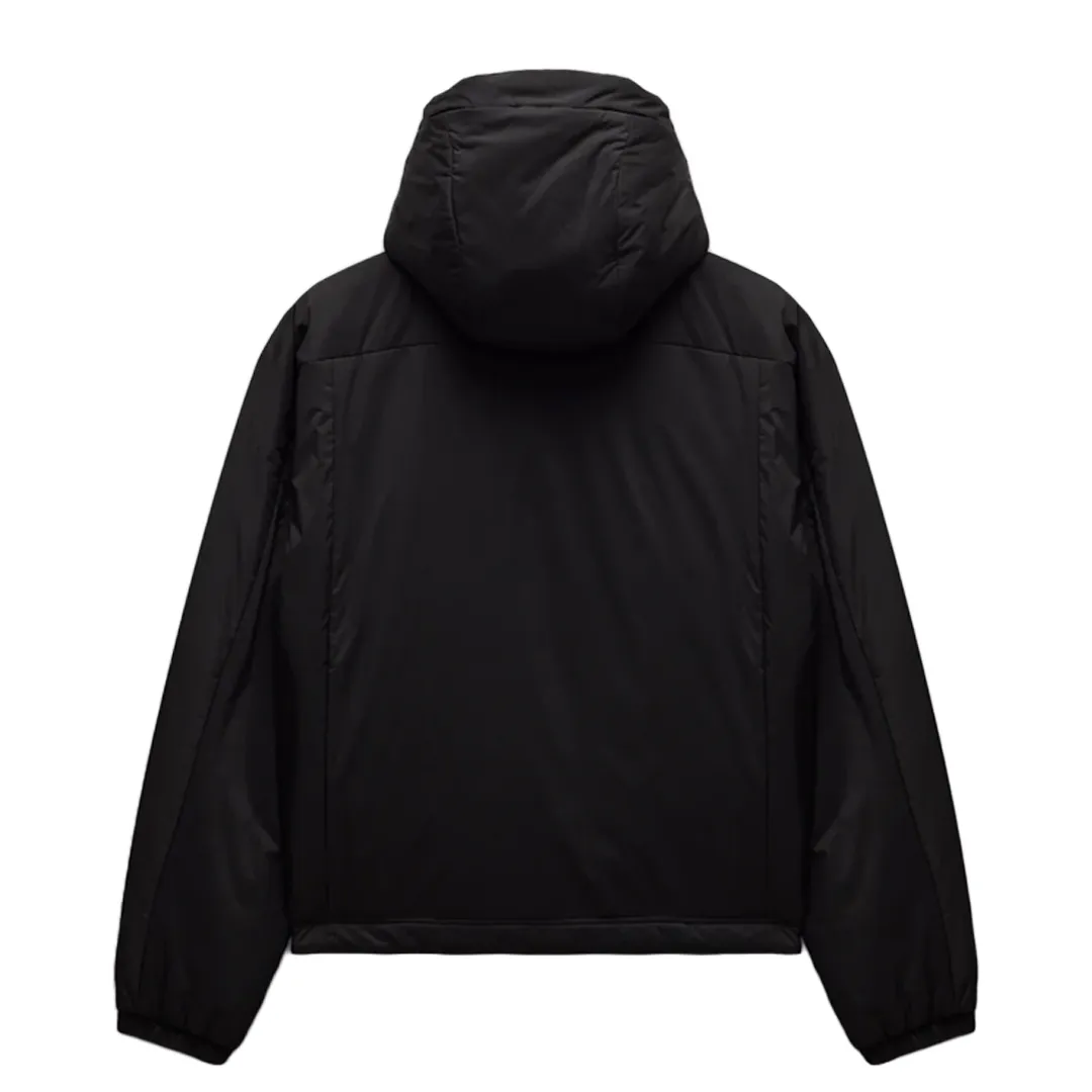 WOVEN RIPSTOP SIGNAL HOODIE JACKET BLACK