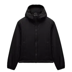 WOVEN RIPSTOP SIGNAL HOODIE JACKET BLACK