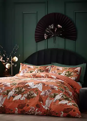 Wylder Coral Kushiro 180 Thread Count Duvet Cover Set | Kaleidoscope